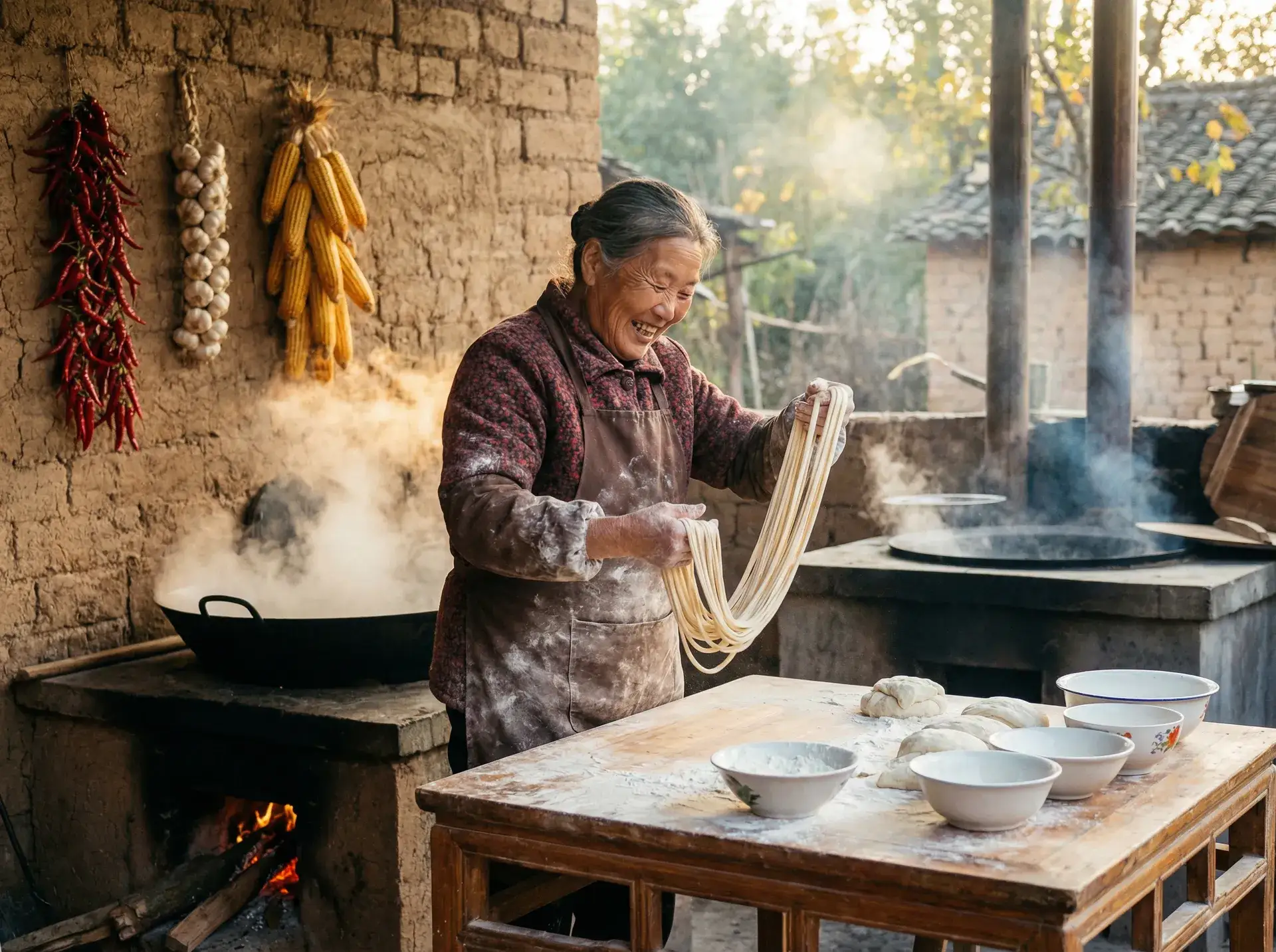 农家大嫂手擀面 - 禁漫天堂官方下载 乡村美食